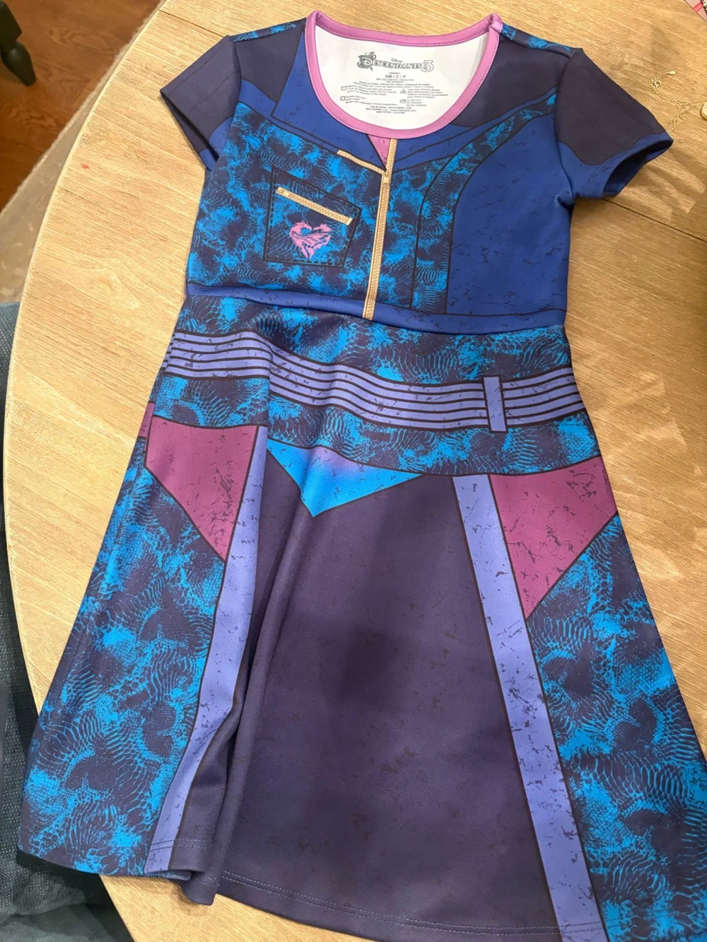 Disney Evie Descendants Costume Play Dress